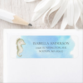 Zee Paardenadres Baby shower Etiket