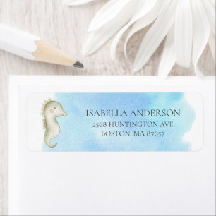 Zee Paardenadres Baby shower Etiket