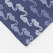 Zee Paardenketens Indigo Fleece Blanket Deken (Hoek)