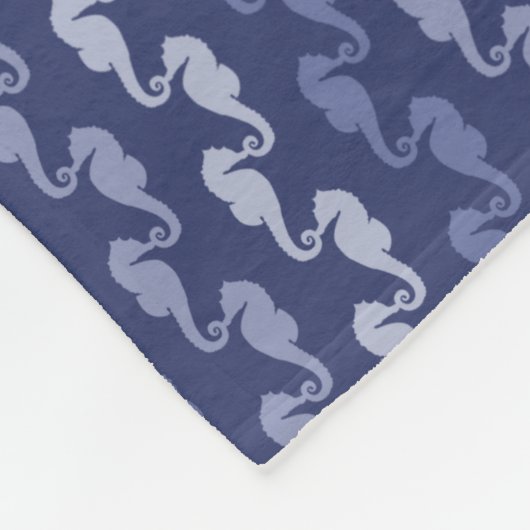 Zee Paardenketens Indigo Fleece Blanket Deken (Hoek)