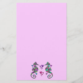 Zee paardenliefdespokerij briefpapier