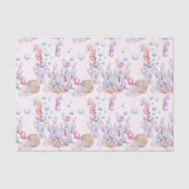 Zee-paardenpatroonweefsel Tissuepapier