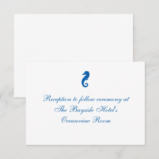 "Zee Paardensereniteit" Kaarten voor het opsporen  (Voorkant / Achterkant)