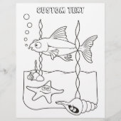 Zee pagina met pagina Kleurboek levensscène (Voorkant)