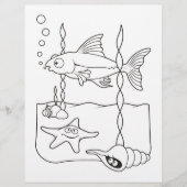 Zee pagina met pagina Kleurboek levensscène (Voorkant)