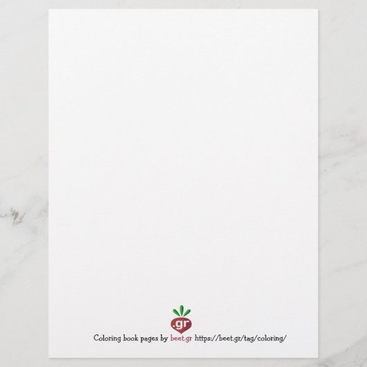 Zee pagina met pagina Kleurboek levensscène (Achterkant)