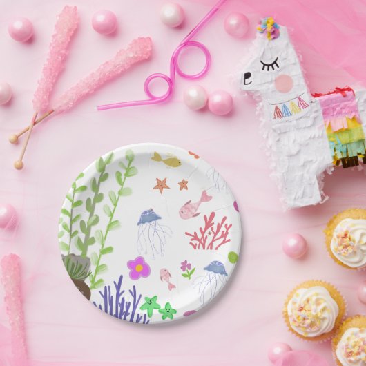 zee papieren bordje (Feest)