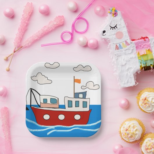 zee ​ ​ papieren bordje (Feest)