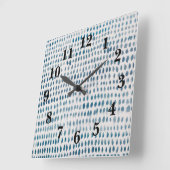 Zee parelkleurig pekelpatroon dik vierkante klok (Hoek)