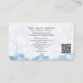 *~* Zee pastel Visitekaartje (Achterkant)