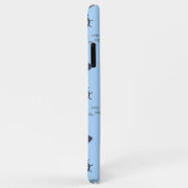 Zee patroon op blauw Case-Mate iPhone case (Achterkant/rechts)