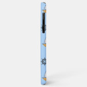 Zee patroon op blauw Case-Mate iPhone case (Achterkant/links)