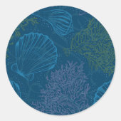  Zee Patroon Ronde Sticker (Voorkant)