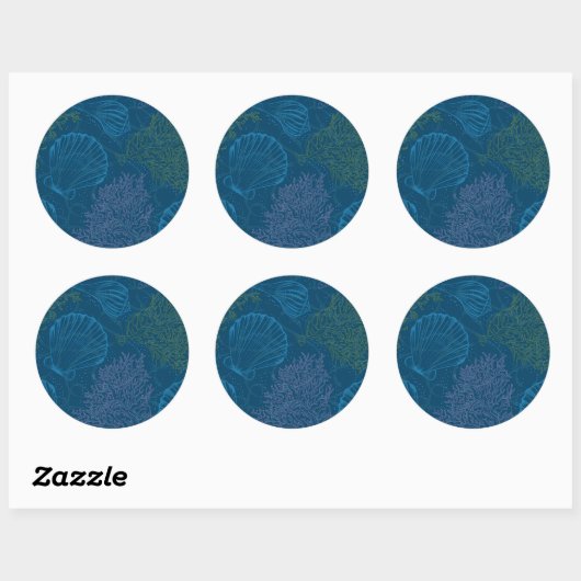  Zee Patroon Ronde Sticker (Vel)