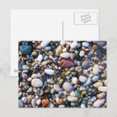 Zee Pebbles Beach Stones Rhodos Griekenland Briefkaart (Voorkant / Achterkant)