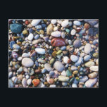 Zee Pebbles Beach Stones Rhodos Griekenland Briefkaart<br><div class="desc">Kleurrijke Zee Pebbles en Beach Stones op het prachtige eiland Rhodes in Griekenland.</div>