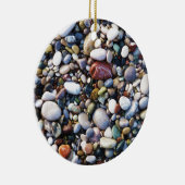 Zee Pebbles Beach Stones Rhodos Griekenland Keramisch Ornament (Rechts)