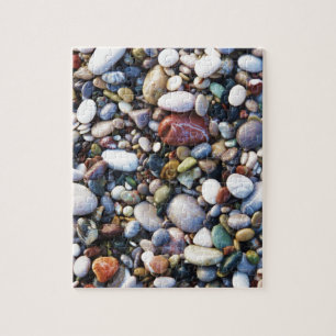 Zee Pebbles Beach Stones Rhodos Griekenland Legpuzzel
