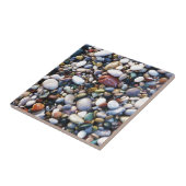 Zee Pebbles Beach Stones Rhodos Griekenland Tegeltje (Zijkant)