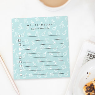 Zee   Personeelsdocent voor wetenschappen Notitieblok