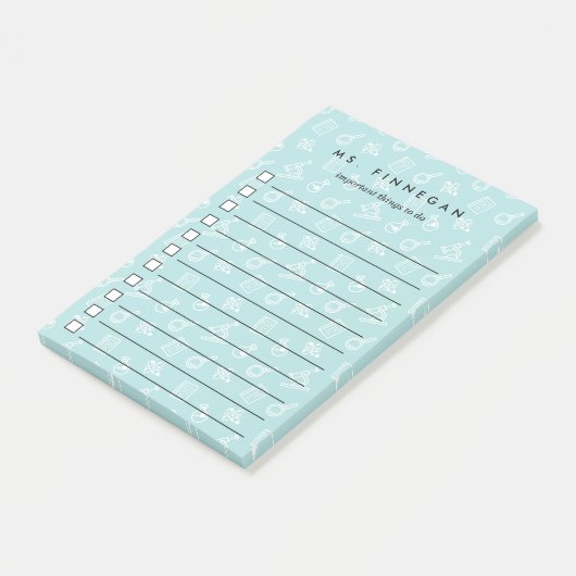 Zee | Personeelsdocent voor wetenschappen Post-it® Notes (Schuin)