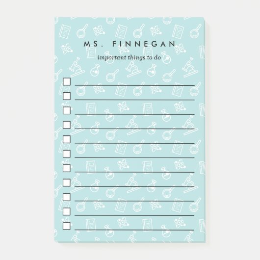 Zee | Personeelsdocent voor wetenschappen Post-it® Notes (Voorkant)