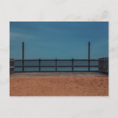 Zee pier dek briefkaart (Voorkant)