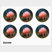 Zee Pig Surprise Ronde Sticker (Vel)