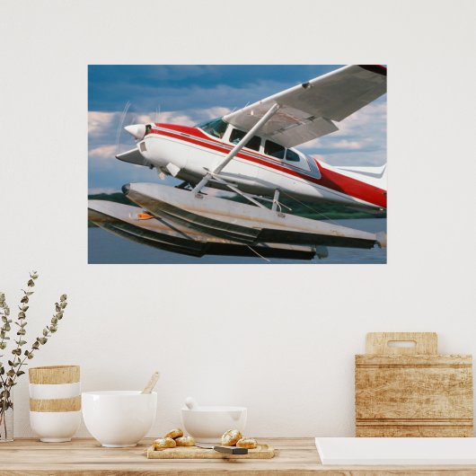 Zee Plane Opstarten, Victoria Herfsten, Zimbabwe Poster (Keuken)