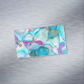 Zee Poison: Abstract Blauw, Roze en Blauwgroen Ont Magnetisch Visitekaartje (Voorbeeld)