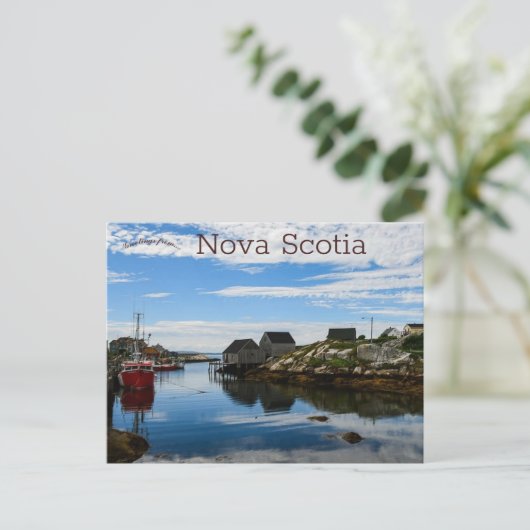Zee Port in Nova Scotia Briefkaart (Staand voorkant)