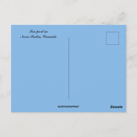 Zee Port in Nova Scotia Briefkaart (Achterkant)