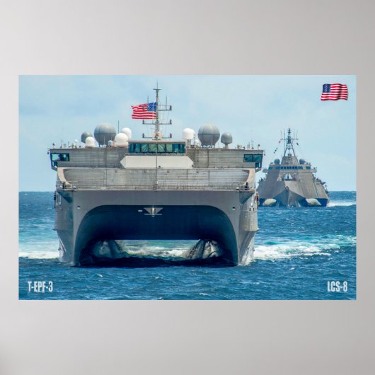 ZEE POWER - US Naval Vessels Poster (Voorkant)