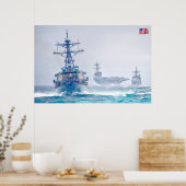 ZEE POWER - US Naval Vessels Poster (Keuken)