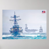 ZEE POWER - US Naval Vessels Poster (Voorkant)
