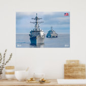 ZEE POWER - US Naval Vessels Poster (Keuken)