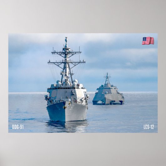 ZEE POWER - US Naval Vessels Poster (Voorkant)