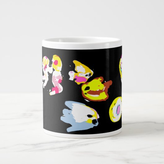 Zee pret zomer grote koffiekop (Voorkant)
