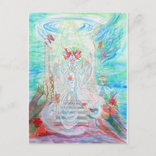 Zee Priesteres Briefkaart (Voorkant)