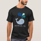 Zee Ranch California Cute Whale Lover Cartoon T-shirt (Voorkant)
