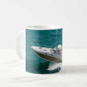 Zee Ray Boats Coffee Mugs Cups Ceramic White Boat Koffiemok (Voorkant links)