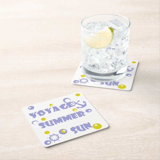 Zee, reizen, zomer kartonnen onderzetters (Insitu)