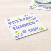 Zee, reizen, zomer kartonnen onderzetters (Schuin)