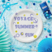 Zee, reizen, zomer papieren bordje (Feest)