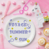 Zee, reizen, zomer papieren bordje (Feest)