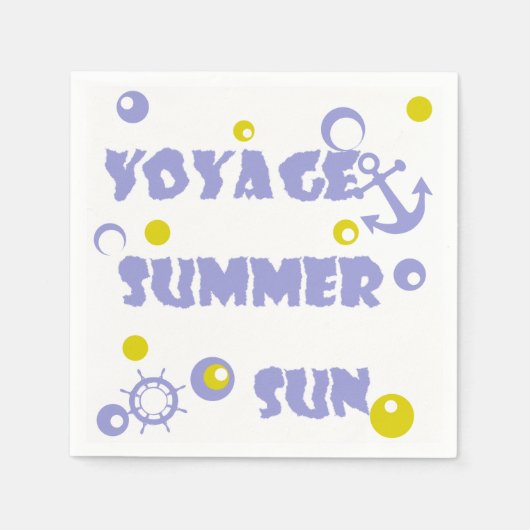 Zee, reizen, zomer servet (Voorkant)