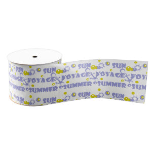 Zee, reizen, zomer, zon grosgrain lint