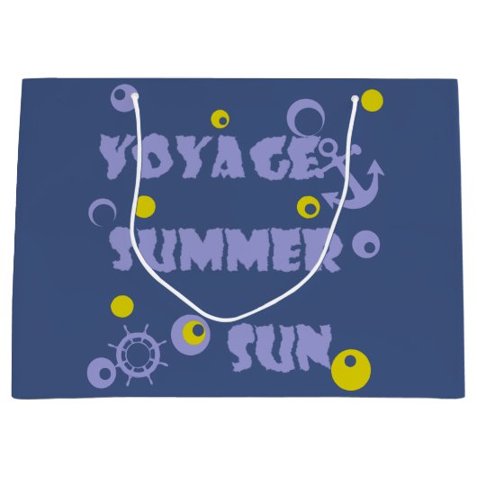 Zee, reizen, zomer, zon large cadeautasje (Voorkant)