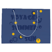 Zee, reizen, zomer, zon large cadeautasje (Achterkant)