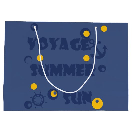 Zee, reizen, zomer, zon large cadeautasje (Achterkant)